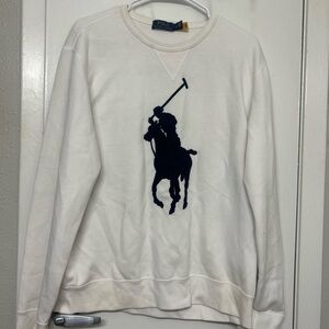 Ralph Lauren Cream Crewneck Sweater